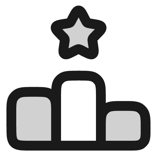 Ranking icon, line style, from andrsrxn/icons