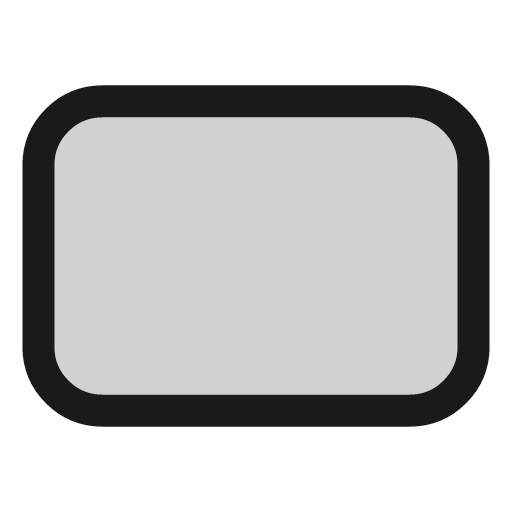 Rectangle icon, line style, from andrsrxn/icons