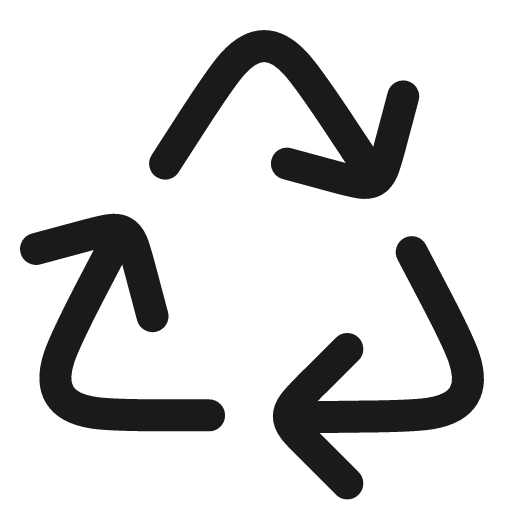 Recycle icon, line style, from andrsrxn/icons