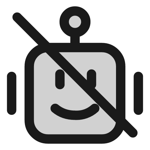 Robot off icon, line style, from andrsrxn/icons