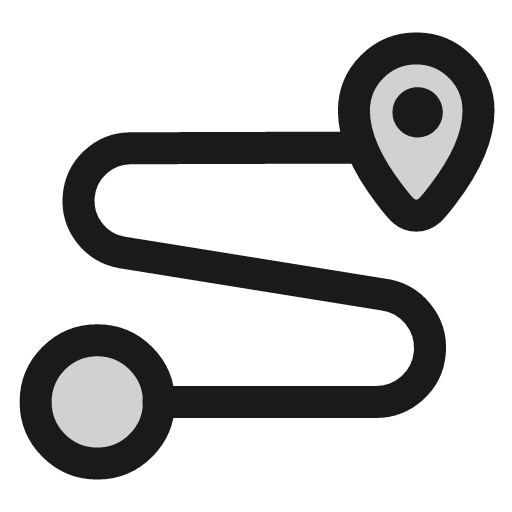 Route map pin icon, line style, from andrsrxn/icons