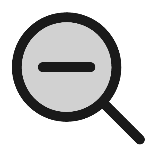 Search minus icon, line style, from andrsrxn/icons