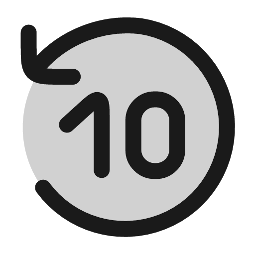 Seek backward icon, line style, from andrsrxn/icons