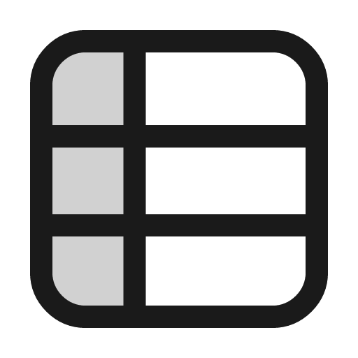 Sheets icon, line style, from andrsrxn/icons