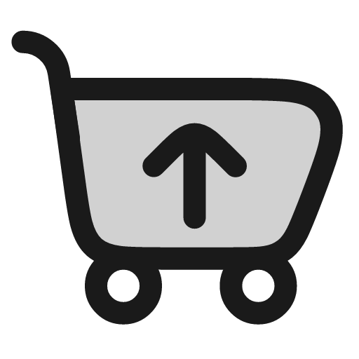 Shopping cart in icon, line style, from andrsrxn/icons
