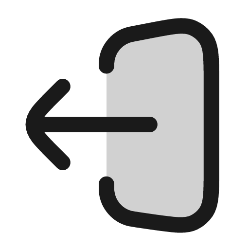 Sign out icon, line style, from andrsrxn/icons