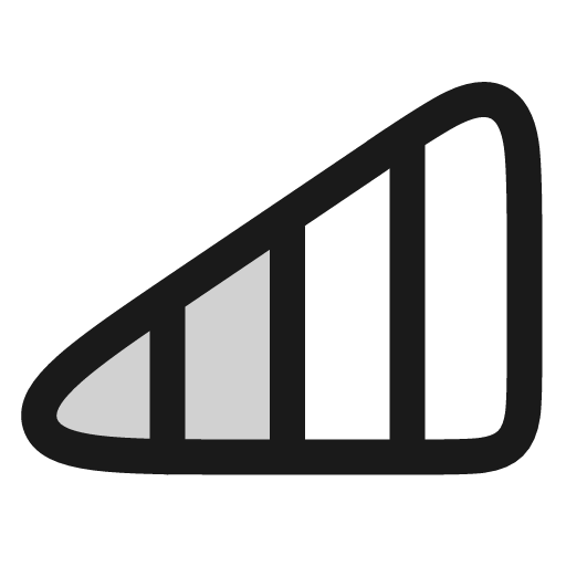 Signal medium icon, line style, from andrsrxn/icons