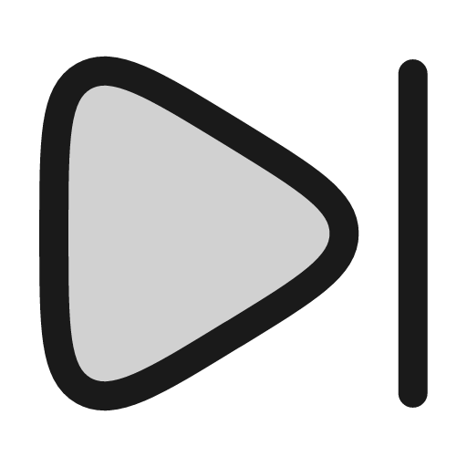 Skip forward icon, line style, from andrsrxn/icons