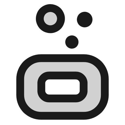 Soap bar icon, line style, from andrsrxn/icons