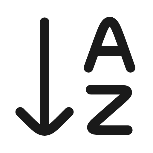 Sort a z icon, line style, from andrsrxn/icons