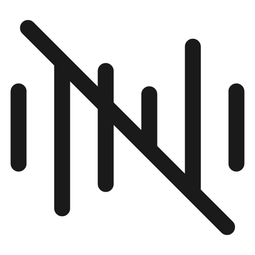 Sound wave off icon, line style, from andrsrxn/icons