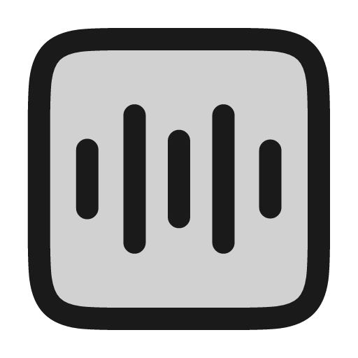 Sound wave square icon, line style, from andrsrxn/icons