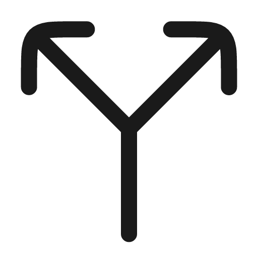 Split icon, line style, from andrsrxn/icons
