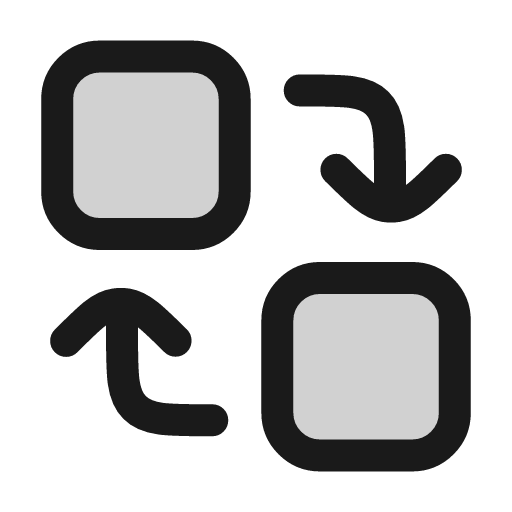 Swap icon, line style, from andrsrxn/icons