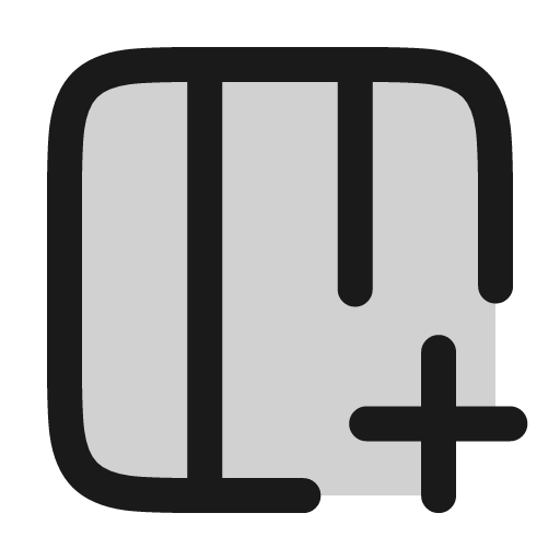 Table columns plus icon, line style, from andrsrxn/icons