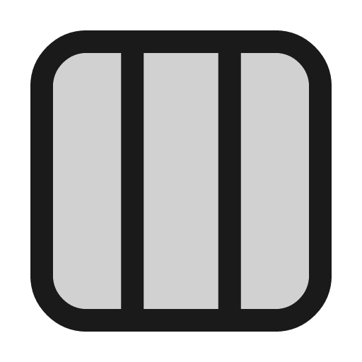 Table columns icon, line style, from andrsrxn/icons
