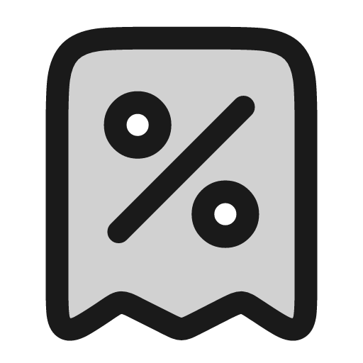Taxes icon, line style, from andrsrxn/icons