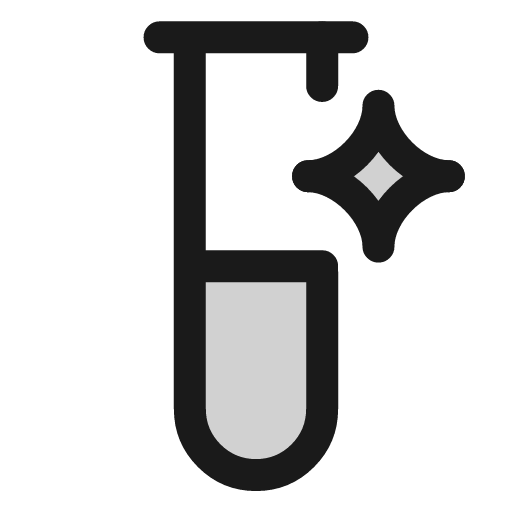 Test tube sparkle icon, line style, from andrsrxn/icons