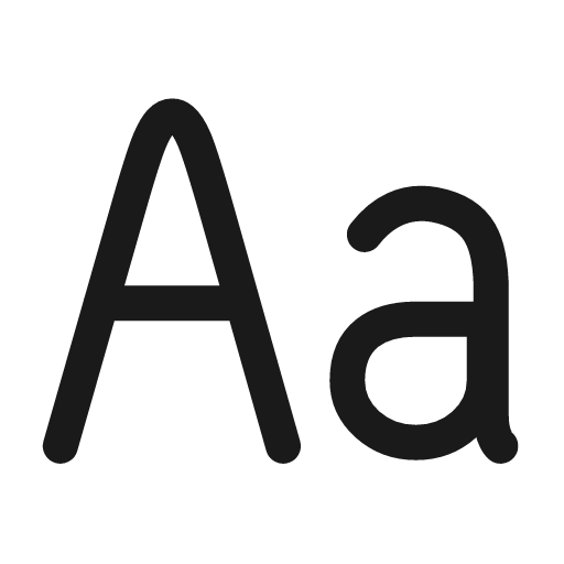 Text case sensitive icon, line style, from andrsrxn/icons