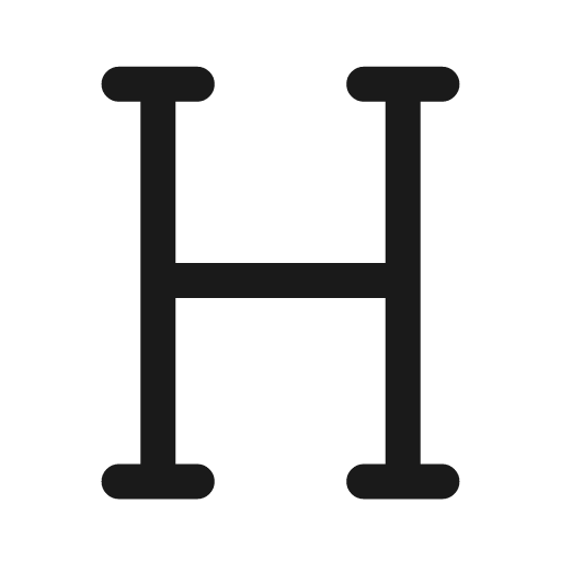 Text heading icon, line style, from andrsrxn/icons