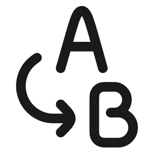 Text replace icon, line style, from andrsrxn/icons