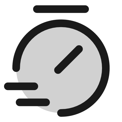 Timer fast icon, line style, from andrsrxn/icons