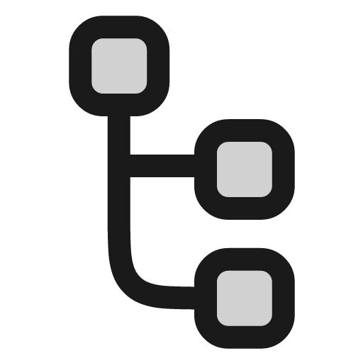 Tree view icon, line style, from andrsrxn/icons