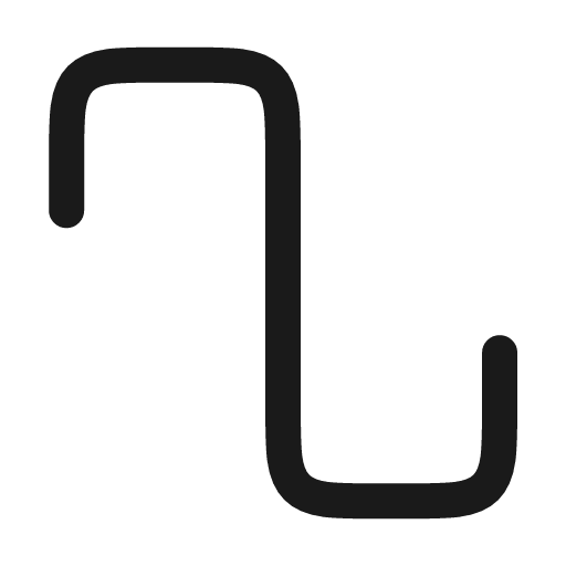 Wave square icon, line style, from andrsrxn/icons