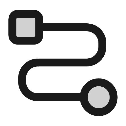 Workflow icon, line style, from andrsrxn/icons