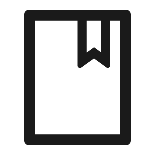 Book outlined icon, outline style, from Ant Design Icons