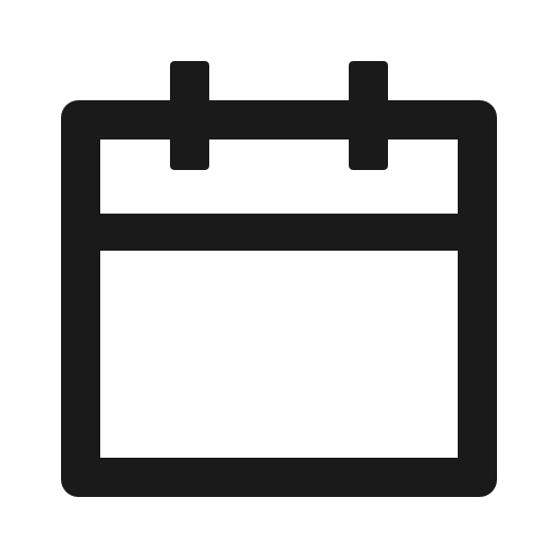Calendar outlined icon, outline style, from Ant Design Icons