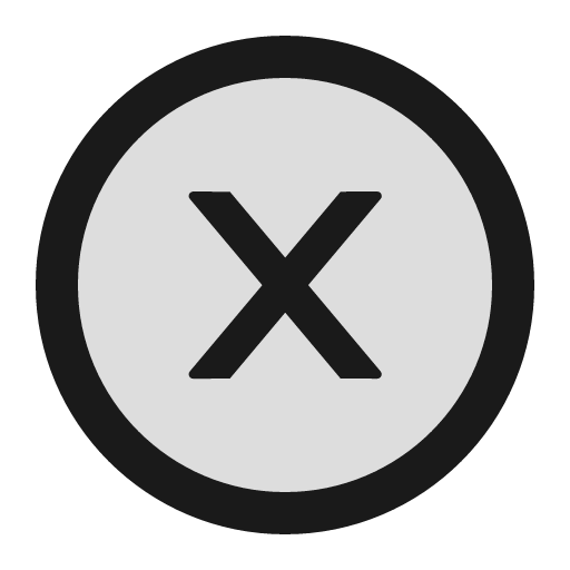 Close circle twotone icon, two-tone style, from Ant Design Icons