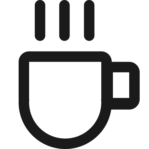 Coffee outlined icon, outline style, from Ant Design Icons