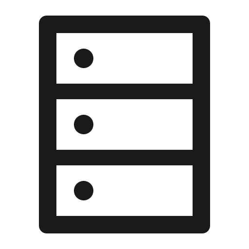 Database outlined icon, outline style, from Ant Design Icons