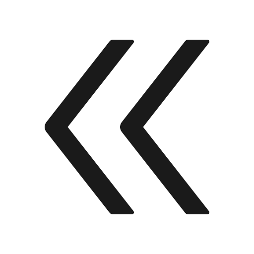 Double left outlined icon, outline style, from Ant Design Icons