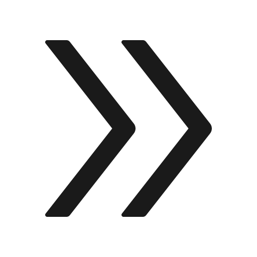 Double right outlined icon, outline style, from Ant Design Icons