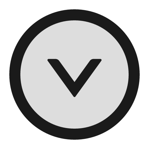 Down circle twotone icon, two-tone style, from Ant Design Icons