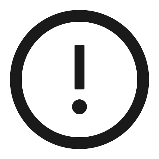 Exclamation circle outlined icon, outline style, from Ant Design Icons