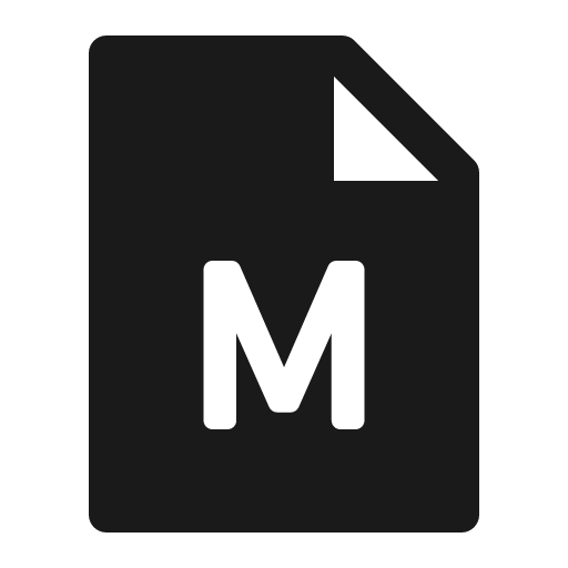 File markdown filled icon, filled style, from Ant Design Icons