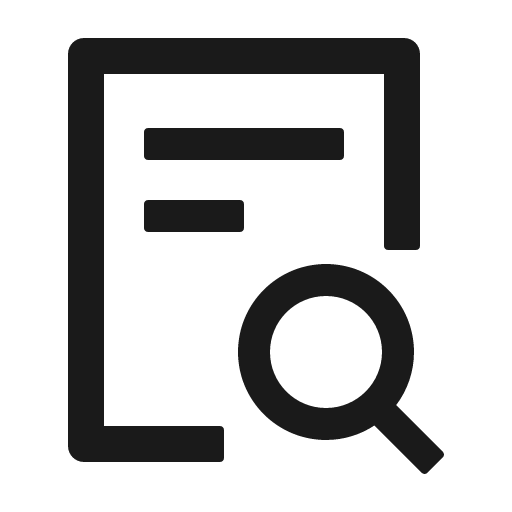 File search outlined icon, outline style, from Ant Design Icons