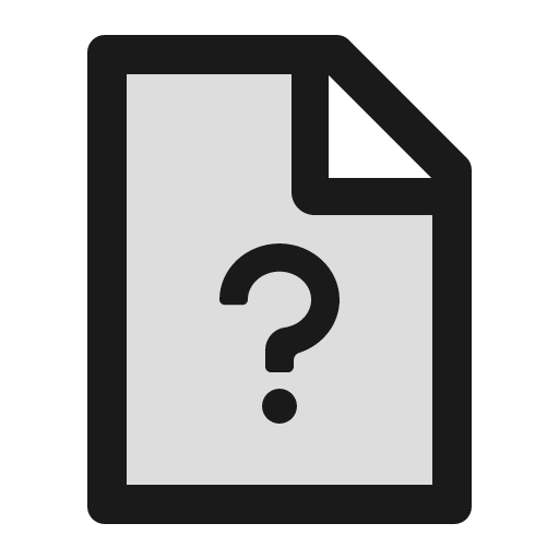 File unknown twotone icon, two-tone style, from Ant Design Icons