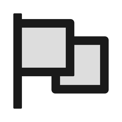 Flag twotone icon, two-tone style, from Ant Design Icons