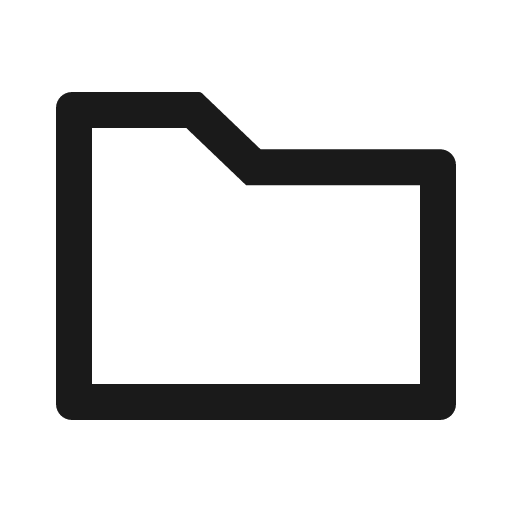 Folder outlined icon, outline style, from Ant Design Icons