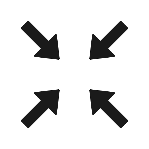 Fullscreen exit outlined icon, outline style, from Ant Design Icons