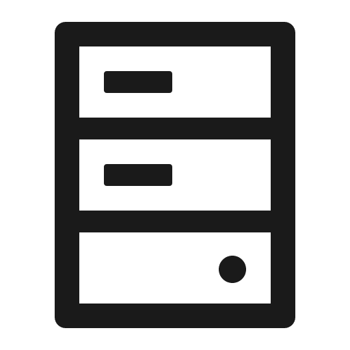 Hdd outlined icon, outline style, from Ant Design Icons