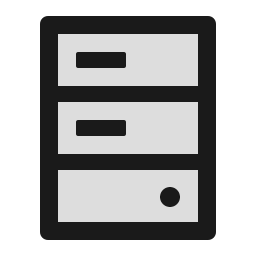 Hdd twotone icon, two-tone style, from Ant Design Icons
