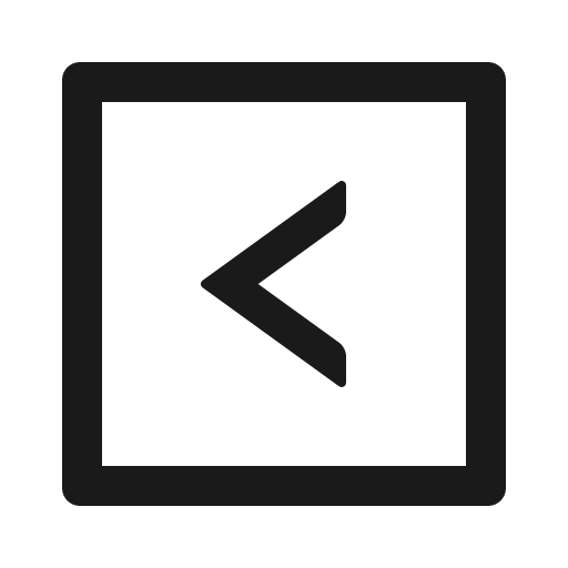 Left square outlined icon, outline style, from Ant Design Icons
