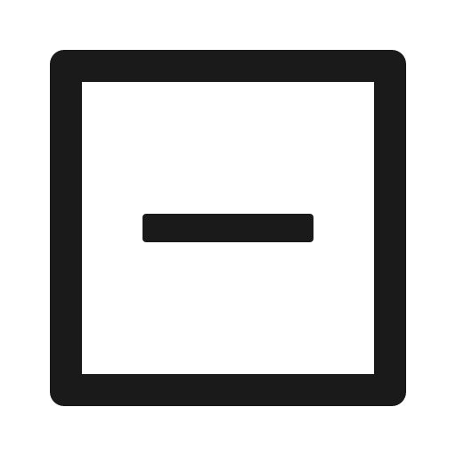Minus square outlined icon, outline style, from Ant Design Icons