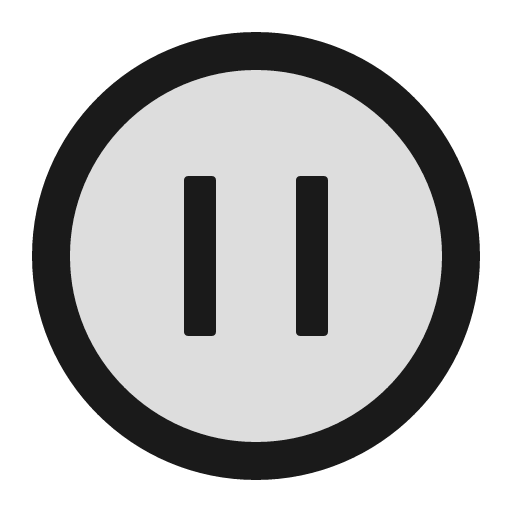 Pause circle twotone icon, two-tone style, from Ant Design Icons