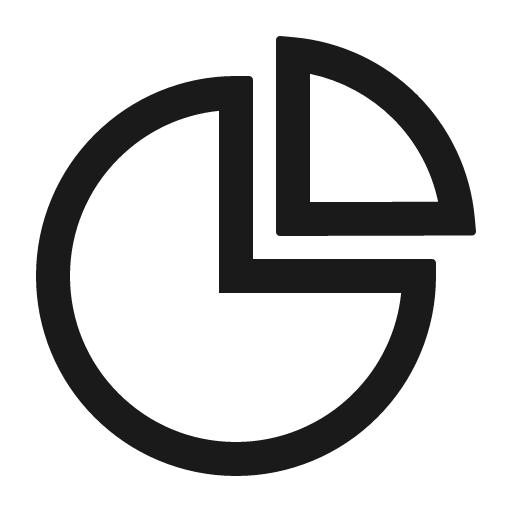 Pie chart outlined icon, outline style, from Ant Design Icons